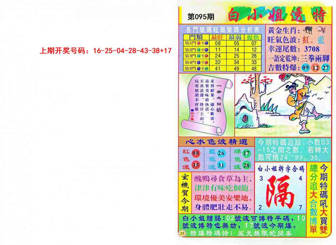 095期白小姐透特[图]