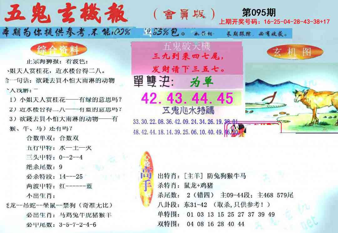 095期新五鬼玄机[图]